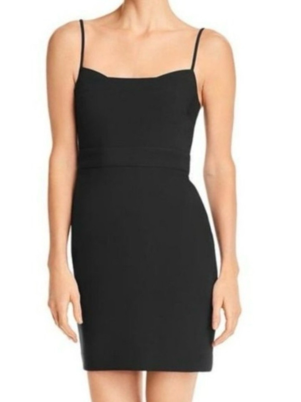 Likely Black Spaghetti-Strap Mini Dress